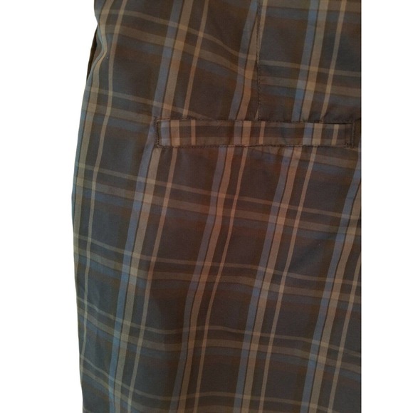 REEBOK Blue Gray Plaid GOLF Shorts Pockets Comfort Men’s Size 34‎ INSEAM 10 - Picture 5 of 7